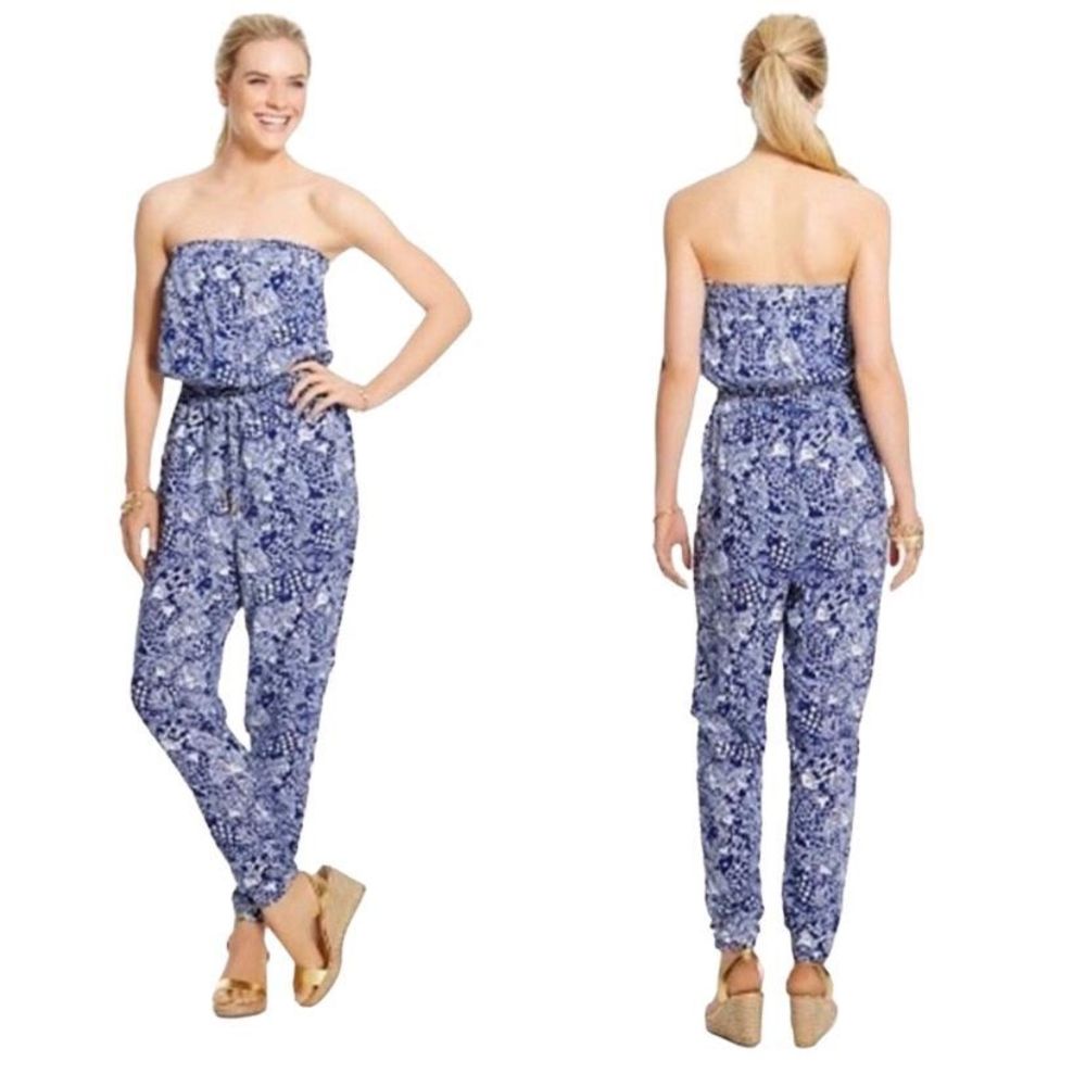 Lilly Pulitzer For Target Strapless Jumpsuit- Upstream